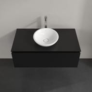 Тумба под умывальник Villeroy & Boch LEGATO (1000х380х500) подвесная,1 ящик, черн.матовый B57100PD