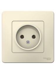 Розетка Systeme Electric BLANCA скрытой устан. без заземл. без шторок 16А 250В молочный BLNRS000012