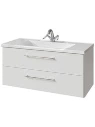 Тумба под раковину Caprigo Аккорд 100 бланж матовый 1002х485х450 подвесная, 2 ящика 2221-SF027