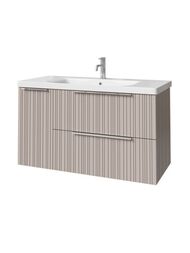 Тумба под раковину Caprigo RAIN 100 (1166х446х550) подвесная, 2 ящ, 1 дверь, Сансет 36515L-SF022