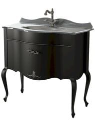 Тумба под раковину Caprigo Бурже 90 nero lucido 940х950х460 11013-020