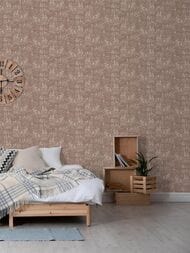 Обои флизелиновые Hygge V Nature Hg39 012 (1,00х10,05) листья, коричневые (рул.)