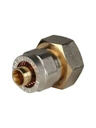 Соединитель STOUT 16х3/4"В обжимной, для металлопластиковых труб, SFS-0002-003416
