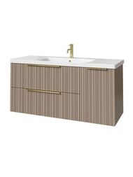 Тумба под раковину Caprigo RAIN 120 (1166х446х550) подвесная, 2 ящика, 1 дверь, Мокко 36517R-SF04