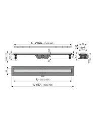 ������� ����� Alcaplast APZ20-550 L=550�� � �������� �� ����.����� ��� �������.�������