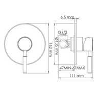 Смеситель для душа WasserKRAFT Main 4151 встраиваемый, хром