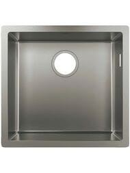 Мойка из нержавеющей стали Hansgrohe S71 43425800 (450х450) под столешницу, сталь — миниатюра 1