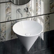 Раковина KERAMA MARAZZI CONO подвесная, 445х350х445 без отверстия, белый CO.wb.44