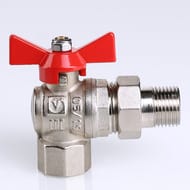 Кран угловой с американкой 1"ВН VALTEC BASE красная бабочка VT.228.N.06 — изображение 13