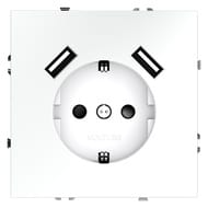 Розетка с USB Voltum S70 VLS040402, белый матовый