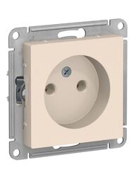 Розетка Systeme Electric ATLASDESIGN без заземления 16А механизм бежевый ATN000241