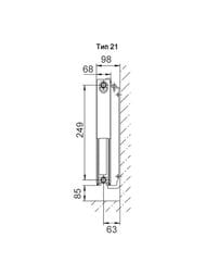 Радиатор стальной Lemax Premium Valve Compact Universal тип 21 400х1500 нижнее подкл.  157159