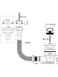 ����-������� McAlpine "���������������", ���� D-70�� (����.), ����� 280��, ����� 1 1/2" ORV2-70