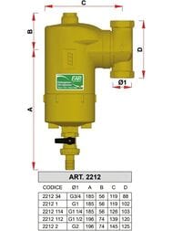 ��������� ����� (����������) FAR Smart 1.1/4"��,  � ���������� �����������, � ��������, FA 2212 114