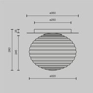 ���������� ���������� Maytoni Reels (����) MOD268CL-01G, IP20, E27�3, ������