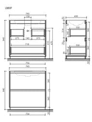����� ��� �������� SANCOS Libra Floor (790x450x840) ���������, ��� �����, ����� ������ LB80FW