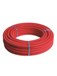 Труба металлопластиковая HENCO Standard 26(3,0) в красной гофре, 1м