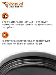Крестовина HTDA 50х50х50х67° Ostendorf одноплоскостная