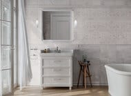 Зеркало KERAMA MARAZZI POMPEI с подсветкой, 800х95х800, белое глянцевое PO.mi.80\WHT