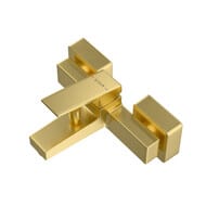Настенный смеситель для ванны VitrA Minimax Square A4352025EXP однорычажный брашированное золото латунь