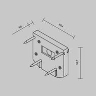 �������� �������� ��� ����������� ����������� Maytoni Technical (��������) TRA034D-EC-422B, ������, 1��