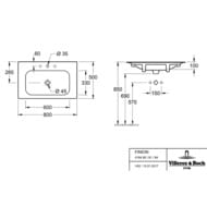 �������� Villeroy & Boch Finion 416484R1 (800�500) �����, �������� CeramicPlus
