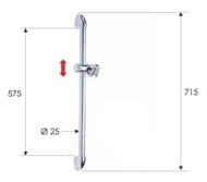 Душевая стойка 72 см Remer 311F, хром