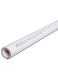 Труба армированная стекловолокном PPRC 25х4,2мм SDR6 PN25 (1 метр) Кросс 42025