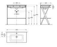 ������� ��� �������� KERAMA MARAZZI GEOMETRICA Piano Next ���������, 850�460�850, ������ ������� PIA.N.85\BLK