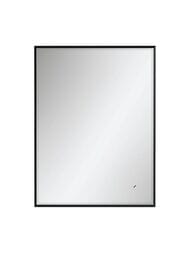 Зеркало Континент Lago (600х800) с LED подсветкой 5000K и сенсорным выключателем, черный