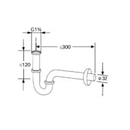 ����� ��� �������� KLUDI 1026505-00 ��������� G 1 1/4x32 ��, ����: ����