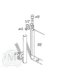 Кран запорный Migliore TOTEM хром ML.RIC-10.127.CR