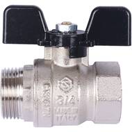 Кран шаровый STOUT 3/4"ВН, бабочка, стандартнопроходной, SVB-0014-000020