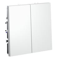 Перекрестный переключатель двухклавишный встраиваемый VOLTUM S70 VLS020502, белый матовый