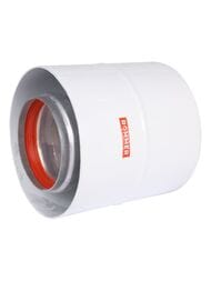 Начальный участок дымохода вертикальный коаксиальный Rommer 60/100 с хомутом,втулкой RCA-6010-21010