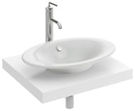 Столешница Jacob Delafon PARALLEL EB56-1000-N18 (1000х520х60) отверс. под Presqule Е4439, белый — миниатюра 1