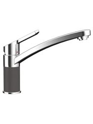 Смеситель для мойки SCHOCK SC-90 с поворотным изливом 205мм, цвета Сristalite+/хром