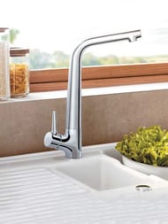 Смеситель Vitra Nest Trendy для кухни однозахватный, поворотный излив высотой 337мм A42114EXP