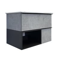 Тумба COMFORTY Франкфурт-75 (900х605х450) подвесная, с раковиной, бетон светлый 00-00011080