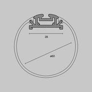 ����������� ������� Maytoni Led Strip ��������� D60, �������, 2 �, ALM-D60-S-2M
