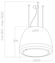 ������� ELICA Edith Rock/F/50 ��, LED, d500�392 ��, 800 �3/�, 54 ��, ������ PRF0098361