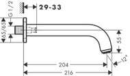 ����� ��� ����� Hansgrohe Vernis Shape 71460000 204 �� ���������, ����