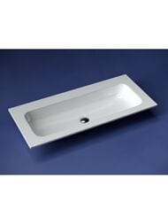 Раковина накладная Ceramicanova Grace 1010х457х137 прямоуг., без отв. под смеситель, белый CN7013wx