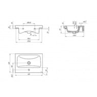 �������� Aquanet Moduo 60 (Cersanit) 605�460 ��, ��������, ����� 245870