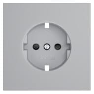 Накладка для розетки с/з и защитными шторками Voltum S70 VLS000716, серый