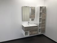 Зеркало-шкаф COMFORTY Турин-75 (750х800х140) подвесной, дуб бежевый 00004144198