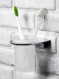 Стакан для зубных щеток одинарный WasserKRAFT Kammel K-8328