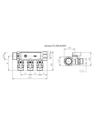Коллектор VALTEC 3/4" на 3 подв.с шаровыми  кранами 1/2"Н никель VTc.580.N.0503 — изображение 9