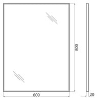 ������� BelBagno (600�800�20��) � ����������� ���� SPC-AL-600-800