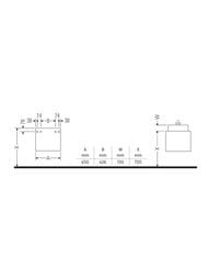 Тумба под умывальник Duravit Ketho 650х480х440 подвесная, 2 ящика, белый глянец KT662402222 — изображение 3